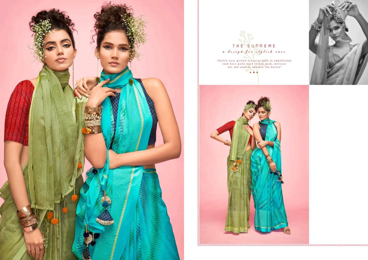 5D DESIGNER CANDY Fancy Regular Wear Printed Designer Saree Collection